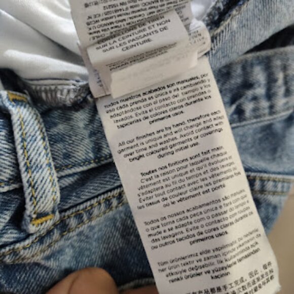 MANGO MNG | Kaia Straight Wide Leg Raw Distressed Hem High Rise Jeans 2 - Picture 13 of 13